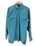 ランズエンド LANDS END 90S USA製 三角タグ 裾ラウンドカット シャモアクロス L/S シャツ メンズ import:M